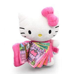 Hello Kitty x Zoobies Plush 'Let's Go To School' Soft Book Stuffed Animal 12"